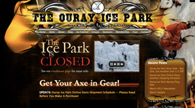 Ouray Ice Park website design