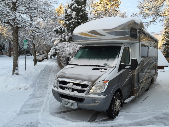 Winter RV repairs