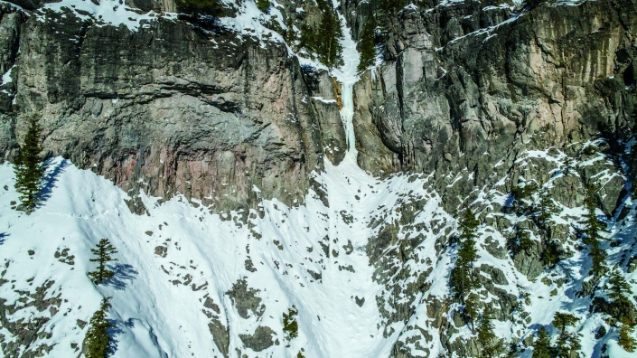 An ice climb above Ouray, Colorado